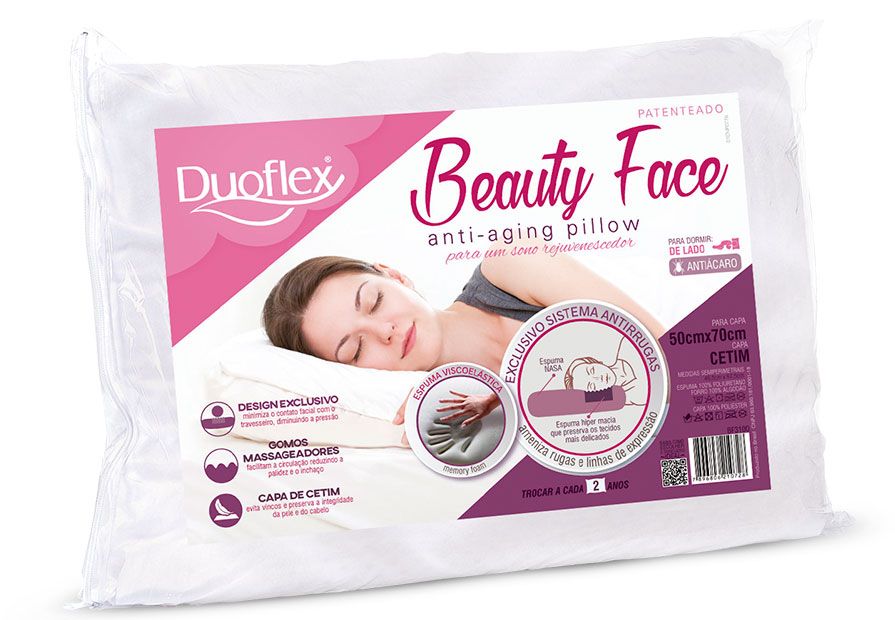 Almohada Viscoelastica Antiarrugas Duoflex - RC Sueños