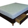 Conjunto Sommier 2 plazas Espuma Densidad 26 Box Con 2 Cajones