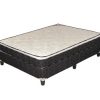 Conjunto Sommier 2 Plazas Espuma Alta Densidad Eurotop