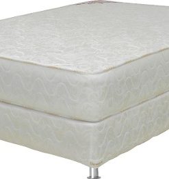 Conjunto Sommier 2 plazas Resorte Bonnel Placa Entera  Linea Coral