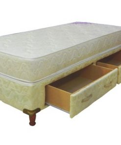 Conjunto Sommier 1 Plazas  Densidad 26 Box C/2 Cajones