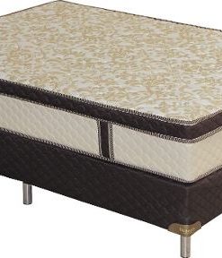 Conjunto Sommier 2 Plazas Resorte Pocket Con Euro Pillow