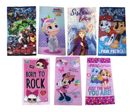 Toalla De Baño Bano Disney Niño Playera Infantil - Imagen 26