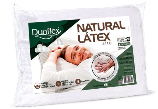 Almohada Natural Latex Alto Duoflex