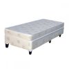 Conjunto  Sommier  1 Plaza Espuma Densidad 21 Capitoneado