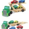 Camion Remolque Madera 4 autitos