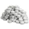 Velas chatas blancas 50 unidades