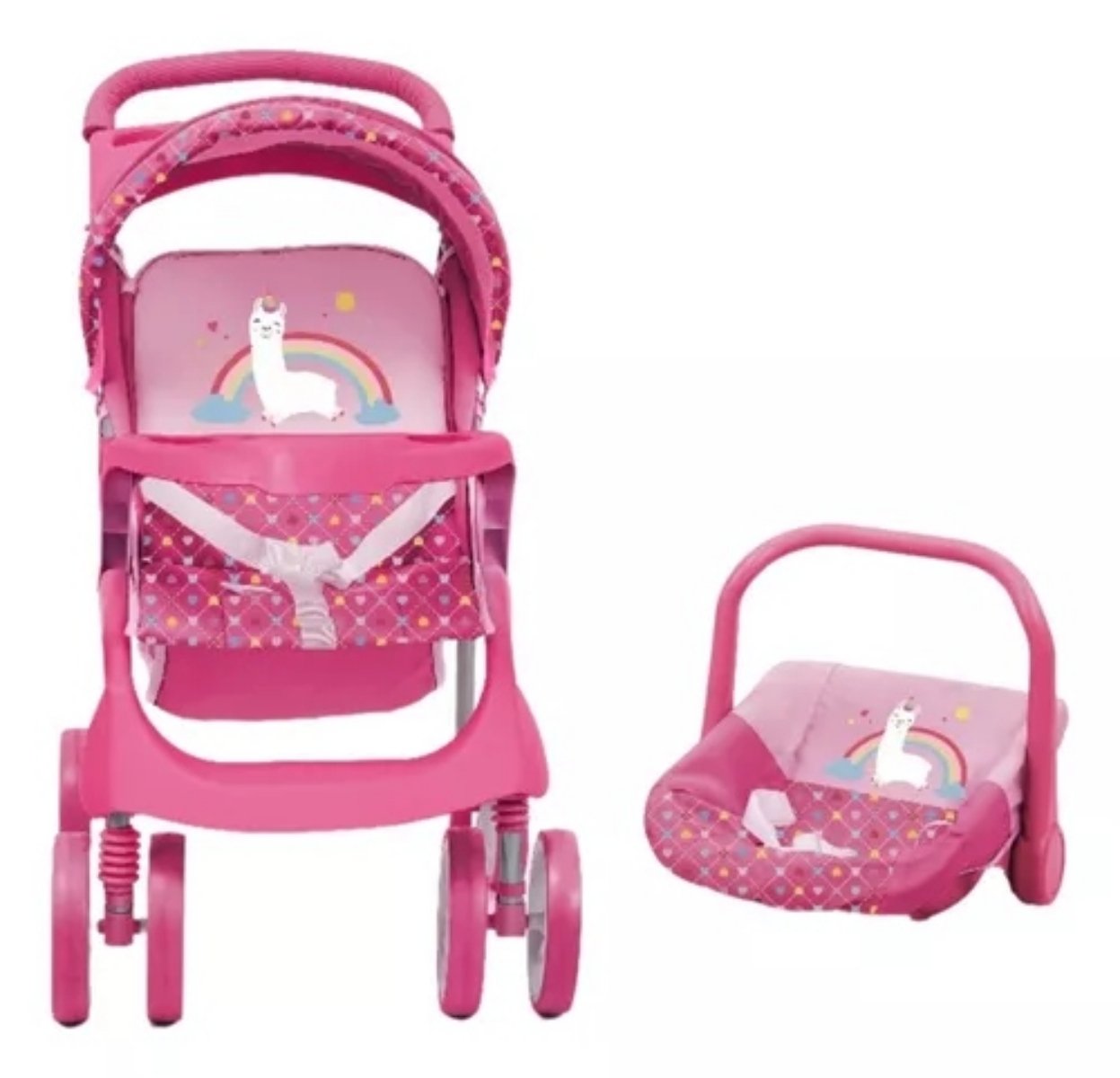 Set de 2 Piezas coche de Muneca con Baby Silla Bebesit RC Suenos