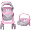 Set de 2 Piezas coche de Muñeca con Baby Silla Bebesit