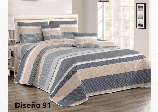 Cubrecama Capitoneado 1 plaza con Funda para Almohada - Imagen 11
