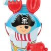 Balde con Accesorios de Playa Pirata