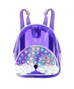 Mochila Pop It Violeta Arcoiris
