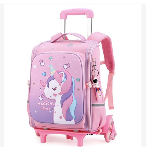 Mochila con Carrito y ruedas Unicornio - Imagen 3