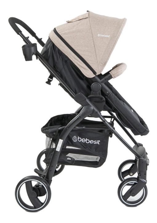 Coche Alfa Bebesit Beige Travel System - Imagen 2