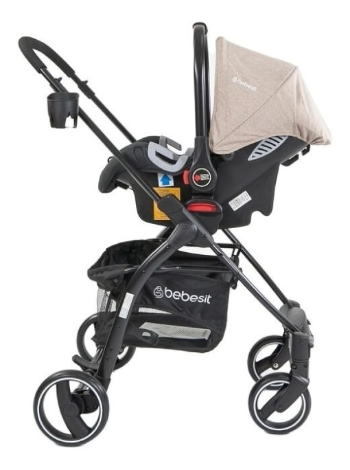 Coche Alfa Bebesit Beige Travel System - Imagen 3