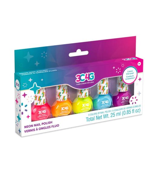 Set 5 Esmaltes de Uñas Neón