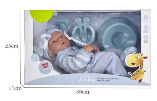 Bebe New born 36 cm Varon con Accesorios