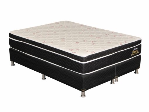 Conjunto Espuma Queen 180 x 200 x 29 Alta Densidad con Eurotop 45