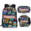 Mochila Roblox mas cartuchera mas lunchera