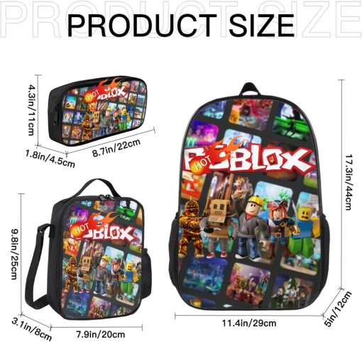 Mochila Roblox mas cartuchera mas lunchera - Imagen 4