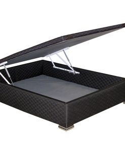 Box Baulera Tela Negra 120x190x38