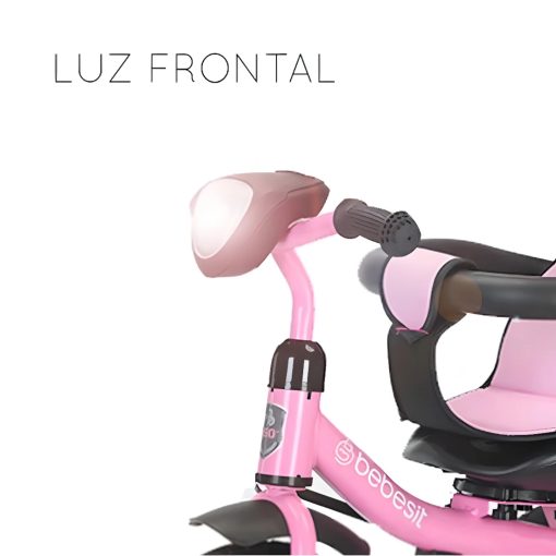 Triciclo 360 Asiento GIratorio Bebesit Rosa - Imagen 4