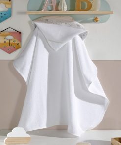 Toalla De Bebé Dohler Capucha Color Blanco