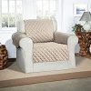 Cubre Sofa Impermeable 1 Cuerpo Capitoneado Beige