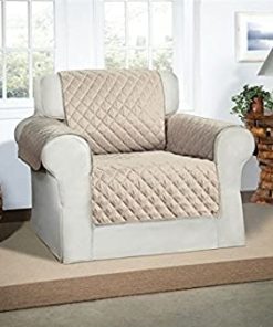Cubre Sofa Impermeable 1 Cuerpo Capitoneado Beige