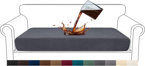 Cubre Sofa Impermeable 3 Cuerpos Capitoneado Beige - Imagen 2