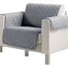 Cubre Sofa Impermeable 1 Cuerpo Capitoneado Gris Oscuro