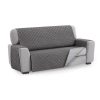 Cubre Sofa Impermeable 3 Cuerpos Capitoneado Gris Oscuro