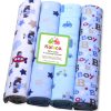 Pack 4 Mantas Recibidoras de Bebé Celeste