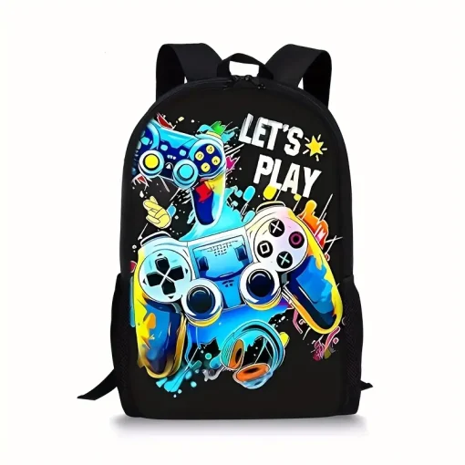 Set Escolar Mochila, Lunchera y Cartuchera Gamer - Imagen 2