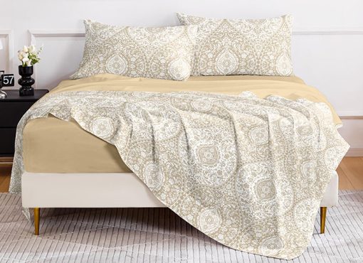 Juego de Sabanas Cotton Flor 2 plazas Sommier 100% Algodón - Imagen 3