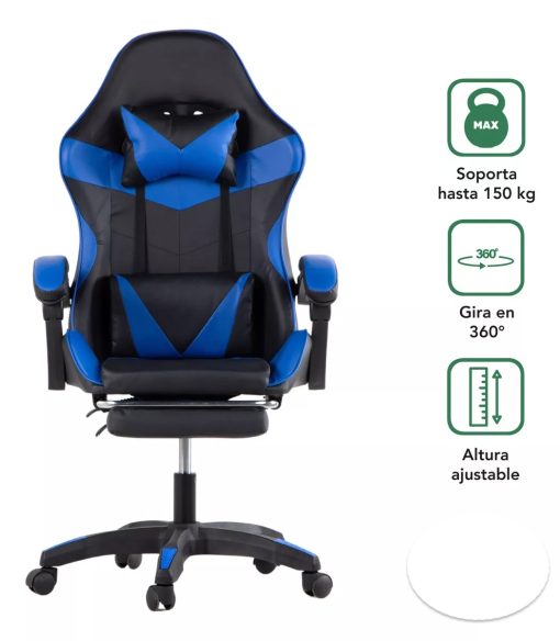 Silla Gamer Azul - Imagen 2