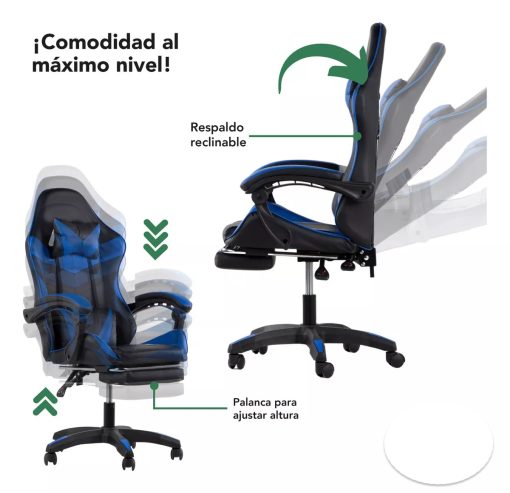 Silla Gamer Azul - Imagen 3