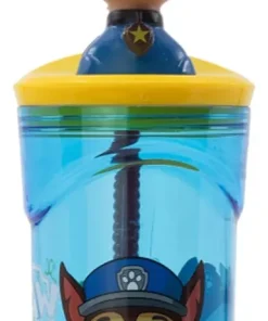Vaso Alto con Tapa Paw Patrol 360 ML