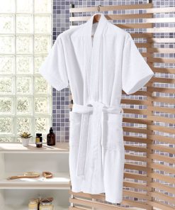Bata de Baño Talle G Color Blanco 100% Algodon