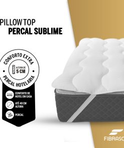 Pillow Top Percal Sublime Medida 140 x 190