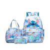 Set Escolar 3 Piezas Stitch Mochila mas lunchera mas cartuchera