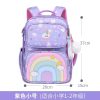 Mochila Escolar con Multiples Bolsillos y Accesorios Arcoiris