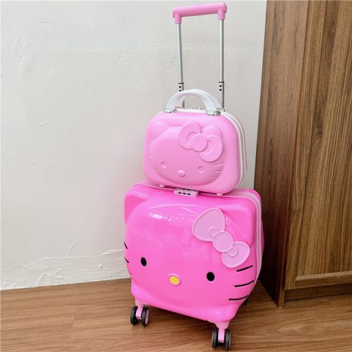 Set de Dos Valijas Infantiles Rosa - Imagen 2