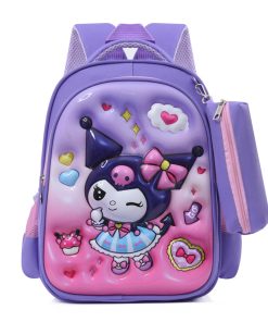 Mochila Escolar Kuromi 3D