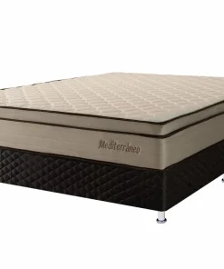 Conjunto Sommier Resortes Pocket 2 Plazas Mediterraneo