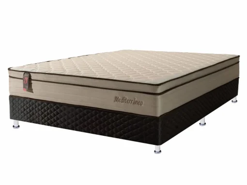 Conjunto Sommier Resortes Pocket 2 Plazas Mediterraneo