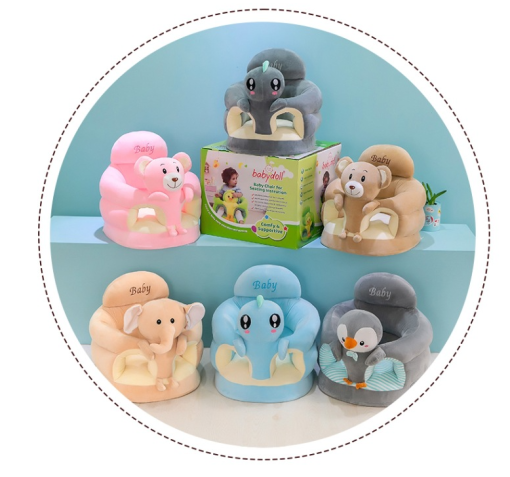 Sillón Bebe Infantil Elefante Gris - Imagen 3