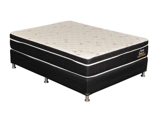 Conjunto Sommier Colchón D26 C/Eurotop espuma Altísima Densidad 45 138x188x29