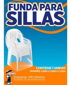 Funda Para Sillas 100% Polietileno 68x68x105 cm