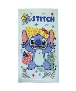 Toalla Infantil Playera Velour Stitch 70 x 130 cm 100% Algodón -